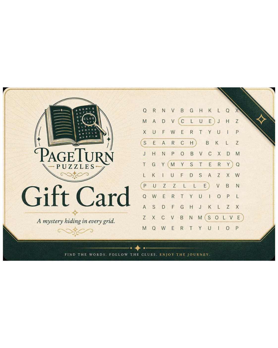 PageTurn Puzzles Gift Card